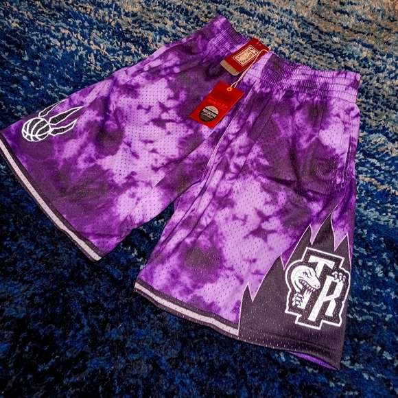 Mitchell & Ness Other - Mitchell & Ness Toronto Raptors Galaxy Reflective Swingman Mens Shorts